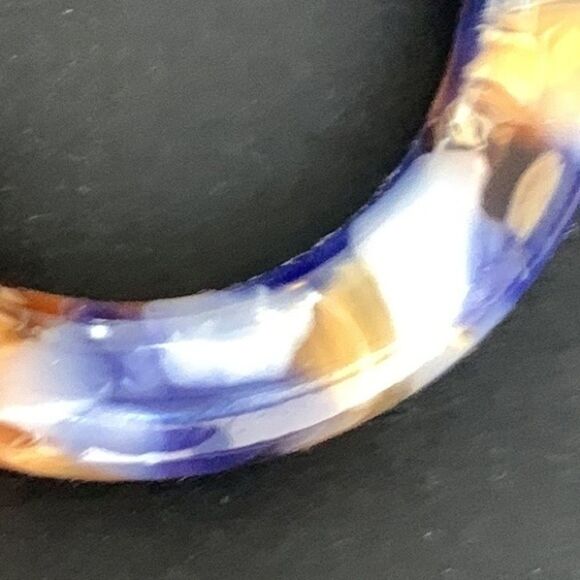 Lele Sadoughi Broadway Hoop Earrings, Hand-Swirled Acetate - Picture 6 of 8